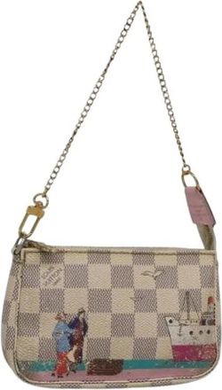 Louis Vuitton Pre-owned Mini Bags, female, White, Size: ONE SIZE Pre-owned Canvas louis-vuitton-bags