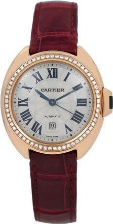 Cartier Pre-owned Cartier Cle Diamond Flinque Dial Ladies Watch WJCL0016