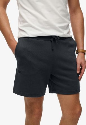 Superdry Sweatshorts SUPERDRY ESSENTIAL LOGO CLASSIC SHORT, Damen, Gr. XXL, N-Gr, eclipse navy, Sweatware, Obermaterial: 80% Baumwolle, 20% Polyester, unifarbe