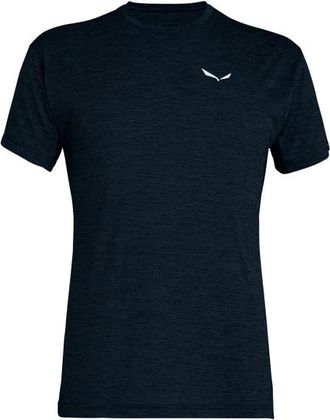 Salewa Puez Melange Dry S/S Tee T-Shirt f&uuml;r Herren | blau/schwarz