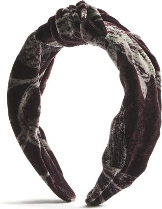 La DoubleJ knot-detail headband - Red