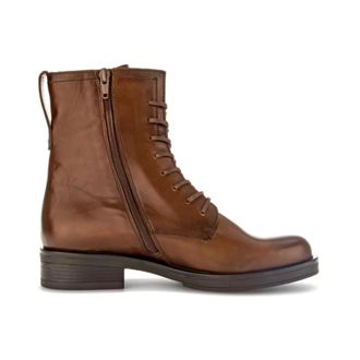 Gabor Enkellaars met veters - Dames - Schoenen - Bruin - Maat: 37 EU Leer