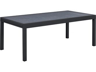Habitat et Jardin Tavolo Da Giardino Allungabile In Alluminio lagos - 200/320 X 105 X 76 Cm - Nero