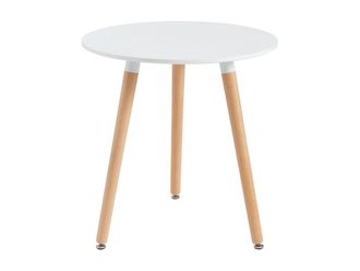 VENTE-UNIQUE.COM Mesa de comedor madera blanco
