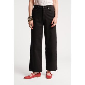 Frances Valentine Ace Jean Solid Stretch Denim in Black at Nordstrom, Size 24