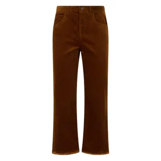 Isabel Marant Dames, Broeken, Oranje, Maat: 2XS Katoen