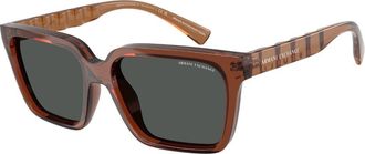 A|X Armani Exchange AX4147SF Asian Fit 835887 Mens Sunglasses Brown Size 56