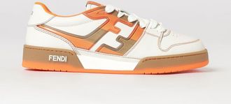 Fendi Sneakers basse Match in pelle di vitello liscia con monogramma FF