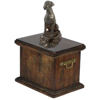 OEM Boxer, Boxer Iv - Urna Para Cenizas De Perro, Urna Con Estatuilla, Urna Elegante De Estilo Cl&aacute;sico De La Marca Art-dog