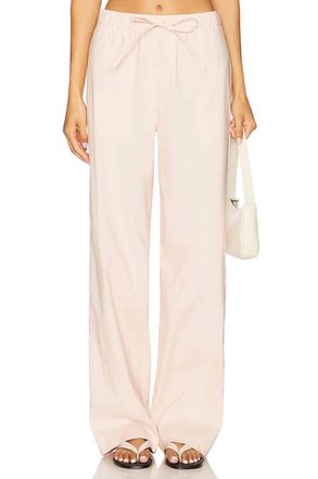 Rag & Bone Logan Linen Beach Pant In Rose
