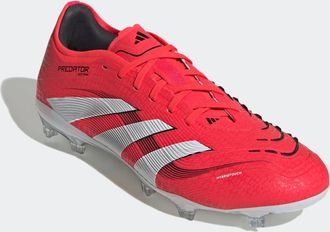 adidas Fussballschuh ADIDAS PERFORMANCE PREDATOR PRO FG, Damen, Gr. 43, rot (lucid rot, cloud wei&szlig;, core schwarz), Synthetik, Schuhe Fussballschuh, f&uuml;r Rasen