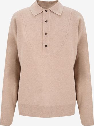 Jacquemus Merinowoll- und Kaschmirpolohemd La maille vareuse Pallone