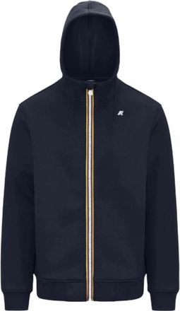 K-Way Zip-throughs - Heren - Vesten met rits - Blauw - L - Hoodies & sweatvesten