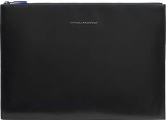 Piquadro Leren i PadPro 12-9 clutch - unisex - Laptoptassen - Zwart - ONE Size - Leer - Tassen