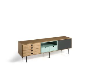 Pondecor Interiorismo Mueble TV de dise&ntilde;o fabricado en MDF. 170x40x51H cm