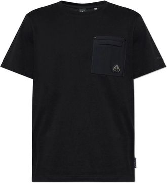 Moose Knuckles Dalon T-Shirt - Heren - T-shirts - Zwart - L - Katoen - Tops