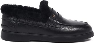 Baldinini Leren Loafer - Dames - Schoenen - Zwart - Maat: 38 EU Leer