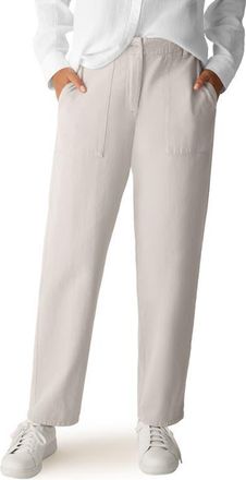 Eileen Fisher Easy Tapered Organic Cotton Pants in Parus at Nordstrom, Size Xx-Small