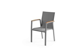 OEM Silla De Jard&iacute;n Leon 57x55x90 Zumm, Aluminio Gris, Teca, Homms