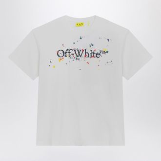 Off-white White Big Bookish Splat Logo T Shirt