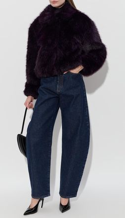 Kate Spade New York Faux Fur, Womens, Purple