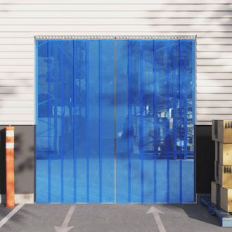 Berkfield Home Door Curtain Blue 200 mmx1.6 mm 50 m PVC