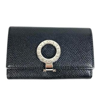 Bulgari Vintage, unisex, Zwart, ONE Size, Leer, Pre-owned Leren Sleutelhanger