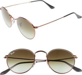 Ray-Ban Icons 50mm Retro Sunglasses in Green/Brown at Nordstrom