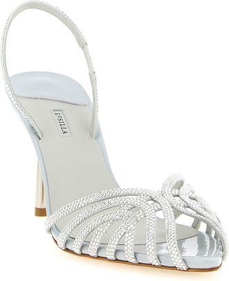 Le Silla Womens Embrace Heels Gray Goat Leather