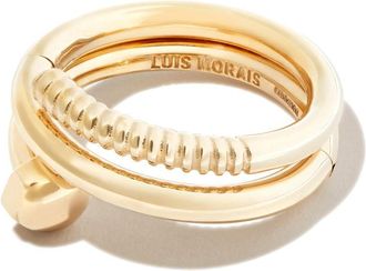 Luis Morais 14K Yellow Gold Short Screw Serpentine Ring - Mens - 14kt Yellow Gold