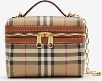 Burberry Mini Check Vanity Bag