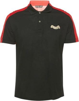 Alexander McQueen Poloshirt met colourblocking - Rood