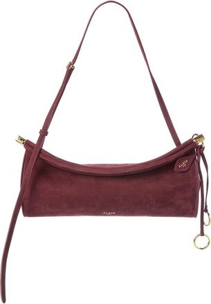 Alaia Alaïa Le Click East West Medium Suede Shoulder Bag