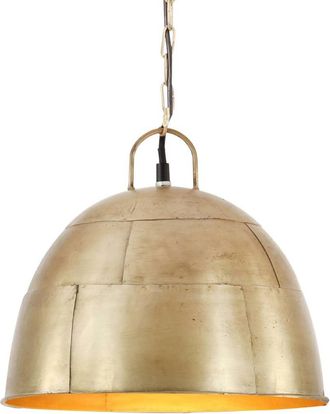 vidaXL L&aacute;mpara Colgante Vintage Redonda 25 W Lat&oacute;n 31 Cm E27 Vidaxl