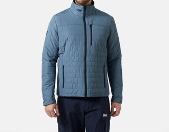 Helly Hansen Mens Insulated Crew Jacket In Washed Navy