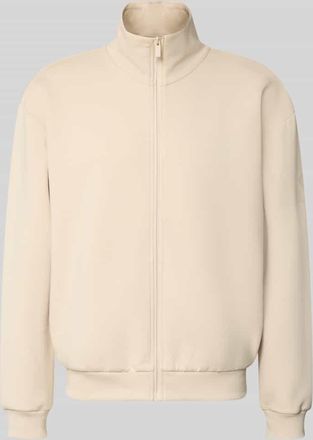 adidas Regular Fit Sweatjacke mit Baumwoll-Anteil in Beige, Gr&ouml;&szlig;e XL