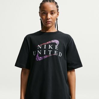 Nike Womens United Soccer T-Shirt in Black | IR6882-010