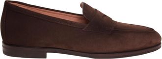 Santoni Penny Loafer - Dames - Loafers - Bruin - 37 1/2 EU - Leer - Schoenen
