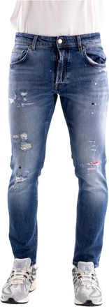 Don the Fuller Yaren Jeans - Heren - Slim Fit Jeans - Blauw - W30 - Katoen - Jeans