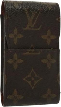 Louis Vuitton Pre-owned Accessories, female, Brown, Size: ONE SIZE Pre-owned Canvas Home-Office