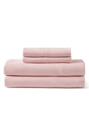 Ted Baker Ladder Stitch 300 Thread Count Sheet Set in Pink Lotus at Nordstrom, Size Queen