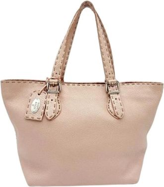 Fendi Pre-owned Vintage Tote - Dames - Vintage Shopper - Roze - ONE Size - Leer - Vintage