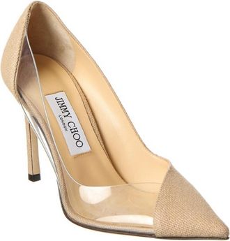 Jimmy Choo London Nude Heeled Pumps Size 38
