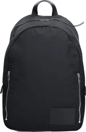 Jil Sander Black Urban Double Zip Fabric Backpack