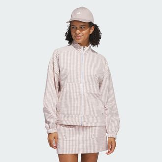 adidas adidas Performance Womens Ultimate365 Gingham Jacket - Brown - Size X-Small