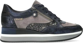 Mephisto Klassieke Olimpia damessneaker - Dames - Sneakers - Blauw - 42 1/2 EU - Leer - Schoenen