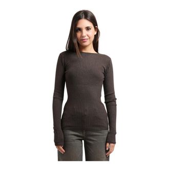 Patrizia Pepe Maglione a coste - - Knitwear - Donna - Marrone - L