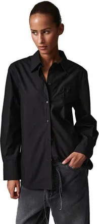 Day Birger Et Mikkelsen Jojo Crisp Button-Up Shirt in Black at Nordstrom, Size 12