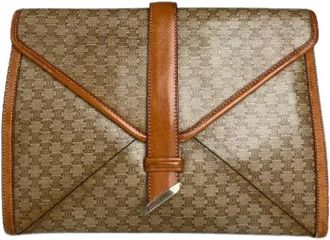 Celine Pre-owned Vintage Clutch - Dames - Vintage Clutch - Beige - ONE Size - Leer - Vintage