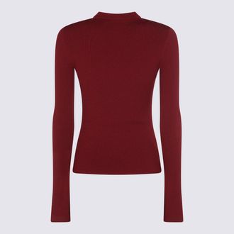 Balenciaga Womens Sweaters Burgundy _vi Pl